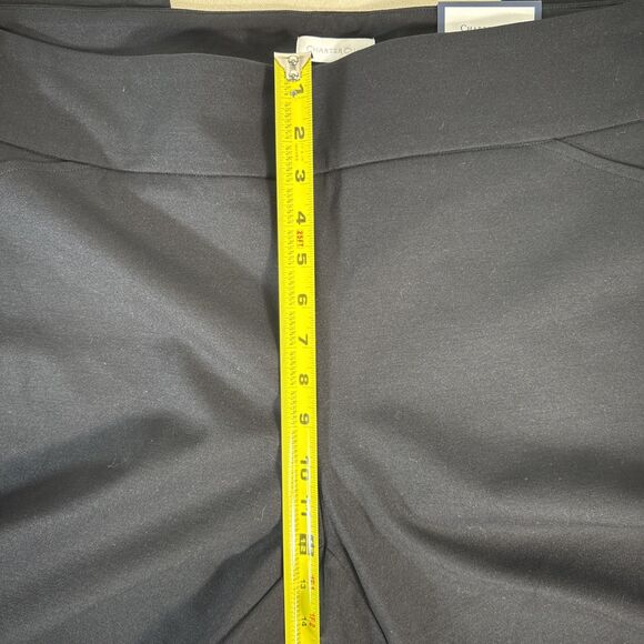 Charter Club Black Cambridge Slim Straight Stretch Pull On Dress Pants 22W - Picture 9 of 15